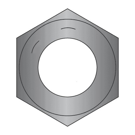 Hex Nut, #2-4.5, Steel, Grade 8, Plain, 1-23/32 In Ht, 5 PK